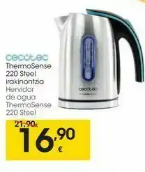 Eroski Hervidor de agua thermosense 220 steel oferta