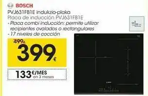 Eroski Placa de inducción pvj631fb1e oferta