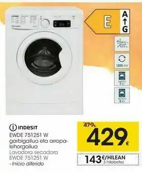 Eroski Lavadora secadora ewde 751251 w oferta