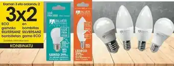 Eroski 3x2 en bombillas silversanz gama eco oferta