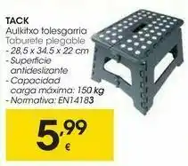 Eroski Tack taburete plegable oferta