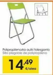 Eroski Silla plegable de polipropileno oferta