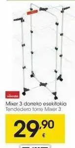 Eroski Tendedero torre mixer 3 oferta