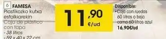 Eroski Famesa caja de plástico con tapa oferta