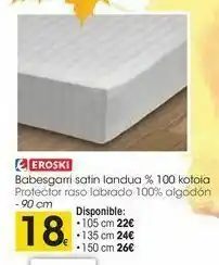 Eroski Protector raso labrado 100% algodón oferta