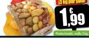 Unide Supermercados Patatas lavadas, malla 3 kg oferta