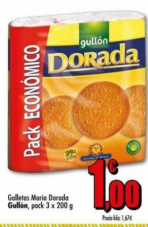 Unide Supermercados Galletas maría dorada gullón, pack 3 x 200 g oferta