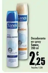 Unide Supermercados Desodorante en spray sanex 200 ml oferta
