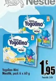 Unide Supermercados Yogolino mini nestlé, pack 6 x 60 g oferta