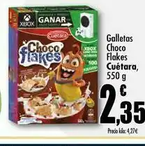 Unide Supermercados Galletas choco flakes cuétara 550 g oferta