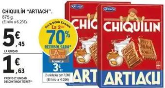 E.Leclerc CHIQUILÍN "ARTIACH". 875 g. oferta
