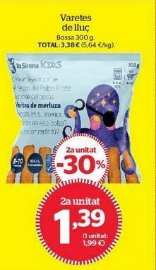 La Sirena Varitas de merluza oferta