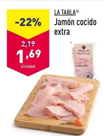 ALDI LA TABLAⓇ Jamón cocido oferta