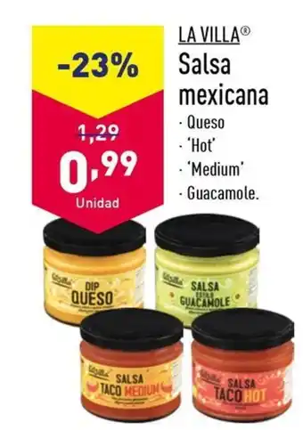 ALDI LA VILLAⓇ Salsa mexicana oferta