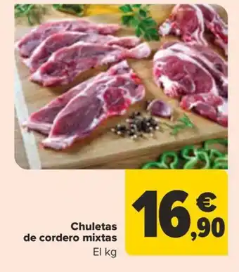 Carrefour Chuletas de cordero mixtas oferta