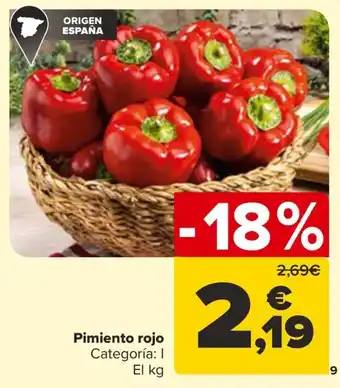 Carrefour Pimiento rojo oferta