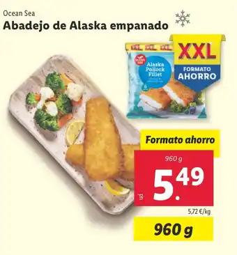 Lidl Ocean Sea Abadejo de Alaska empanado oferta