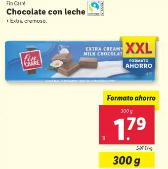 Lidl Fin Carré Chocolate con leche oferta