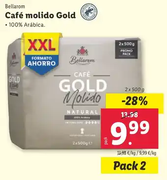 Lidl Bellarom Café molido Gold oferta