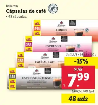 Lidl Bellarom Cápsulas de café oferta