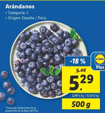 Lidl Arándanos Categoría: I. oferta