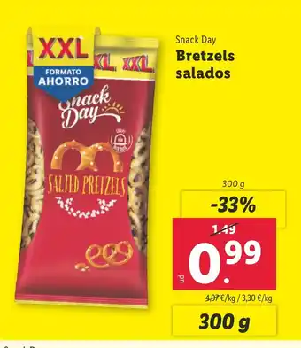 Lidl Snack Day Bretzels salados oferta