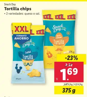 Lidl Snack Day Tortilla chips oferta