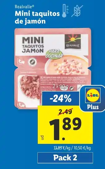 Lidl Mini taquitos de jamón oferta