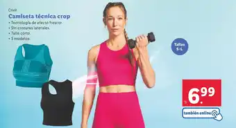 Lidl Camiseta técnica crop oferta