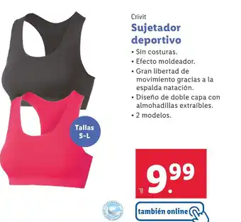 Lidl Sujetador deportivo oferta