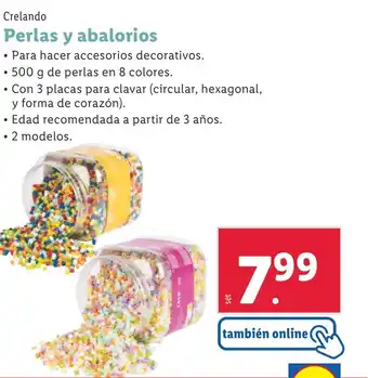 Lidl Perlas y abalorios oferta