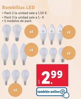 Lidl Bombillas LED oferta