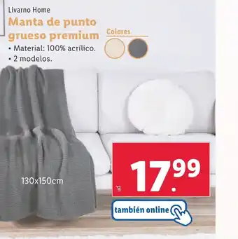 Lidl Manta de punto grueso premium oferta