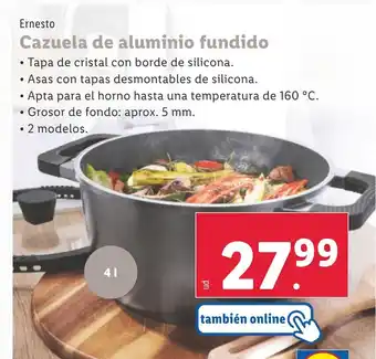 Lidl Cazuela de aluminio fundido oferta
