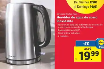Lidl Hervidor de agua de acero inoxidable oferta