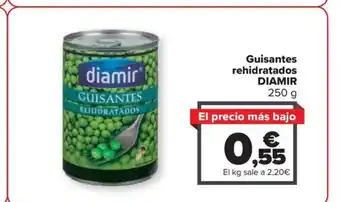 Carrefour Guisantes rehidratados DIAMIR oferta