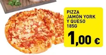 Hiperber PIZZA JAMÓN YORK Y QUESO 185G oferta