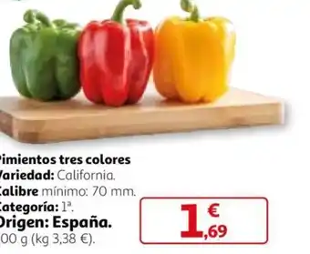 Alcampo Pimientos tres colores oferta