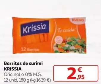 Alcampo Barritas de surimi KRISSIA oferta
