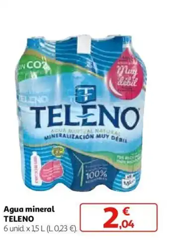 Alcampo Agua mineral TELENO oferta