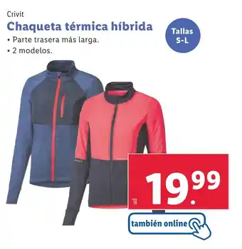 Lidl Chaqueta térmica híbrida oferta