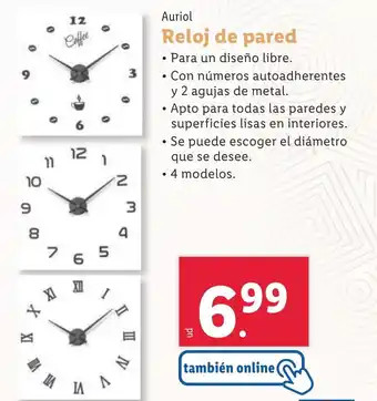 Lidl Reloj de pared oferta
