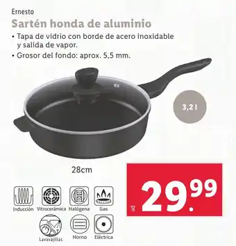 Lidl Sartén honda de aluminio oferta