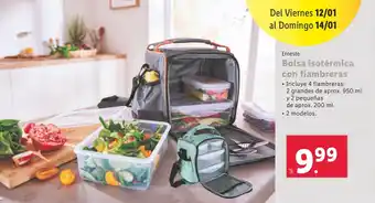 Lidl Bolsa isotérmica con fiambreras oferta