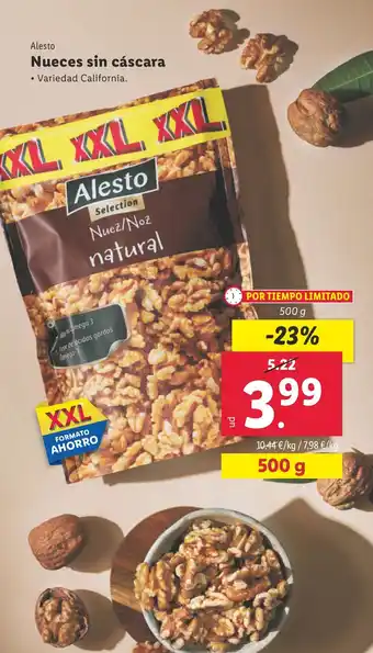 Lidl Nueces sin cáscara oferta