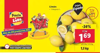 Lidl Limón oferta