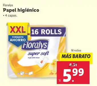 Lidl Floralys Papel higiénico oferta