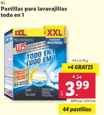 Lidl Pastillas para lavavajillas todo en 1 oferta