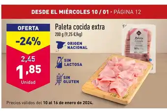 ALDI Paleta cocida extra oferta