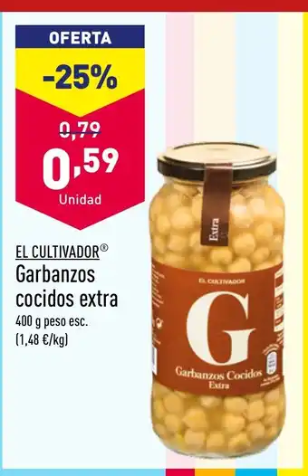 ALDI EL CULTIVADORⓇ Garbanzos cocidos extra 400 g oferta